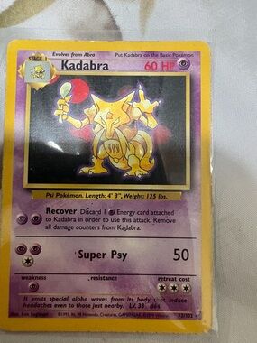 Pokémon kadabra -base set unlimited 32/102 (Non-Holo)